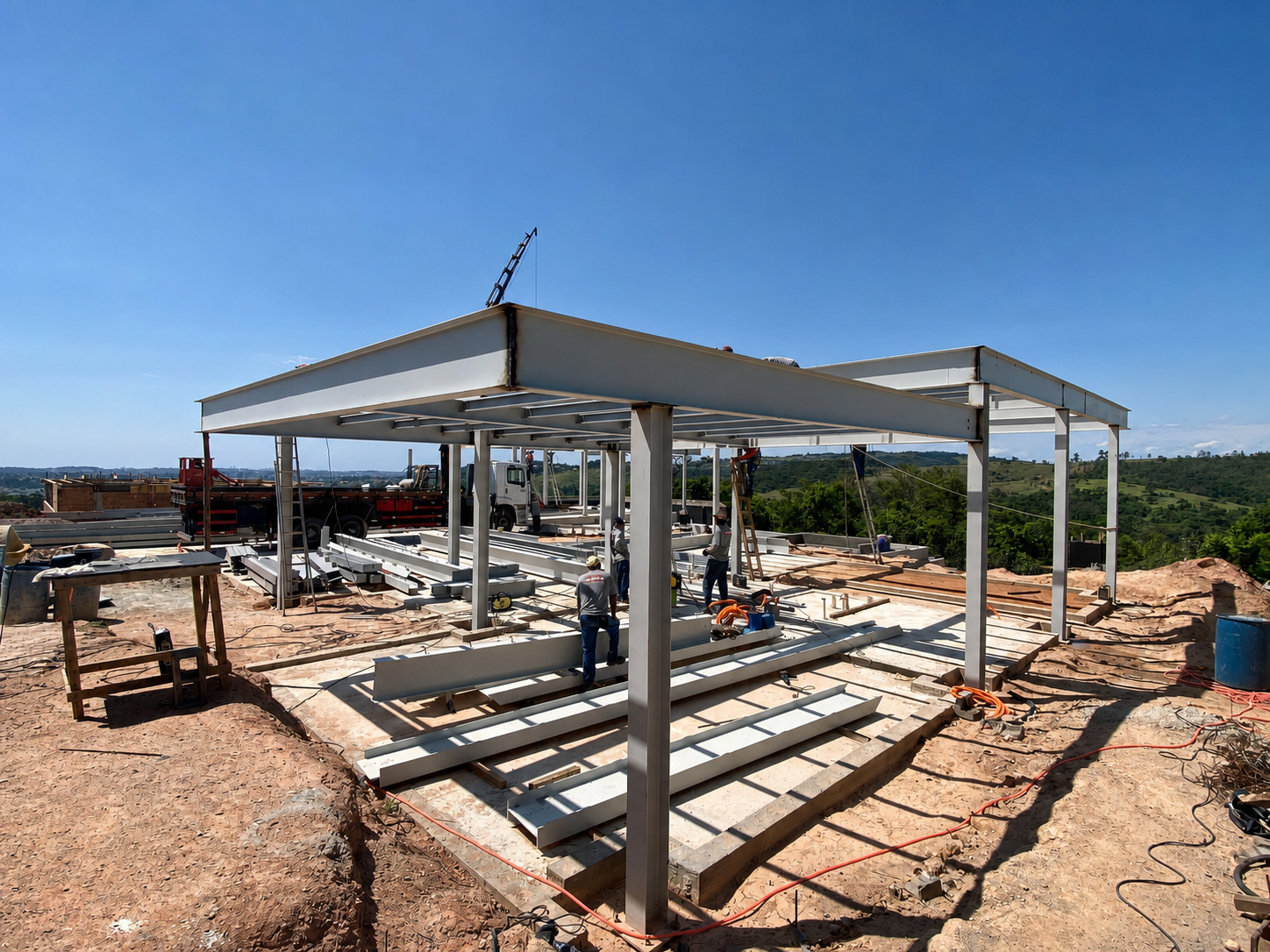 Detalhe construtivo em obra